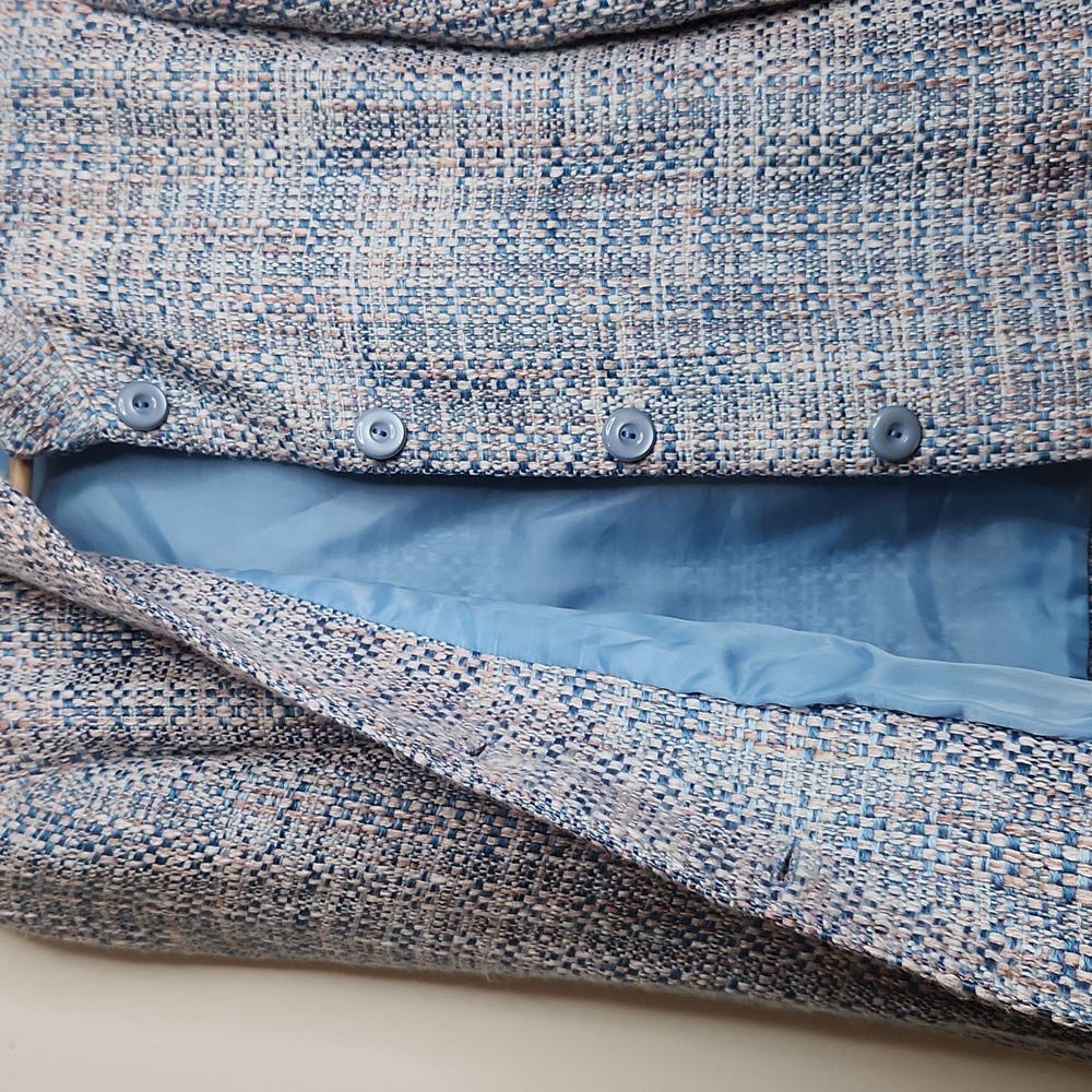 Chadwicks Blue and White Tweed Blazer